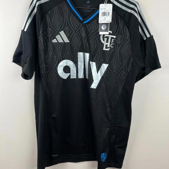 Charlotte FC #15 Ben Bender Away Black Jersey Size L Slim Fit 2025/26 NWT - Picture 1 of 6